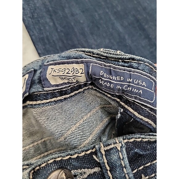 Miss Me Girls Size 10 Dark Blue Bling Jeans  JK592B2 Back To School - Picture 11 of 11